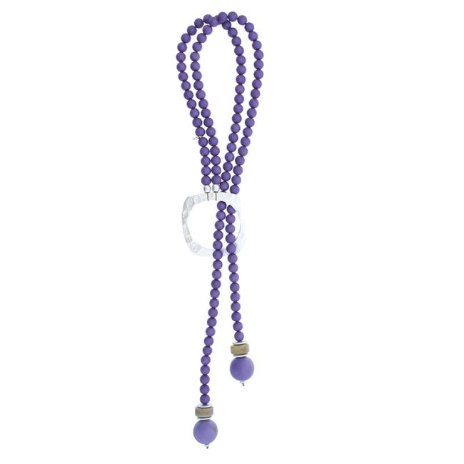DOUBLE STRAP PENDANT LONG NECKLACE