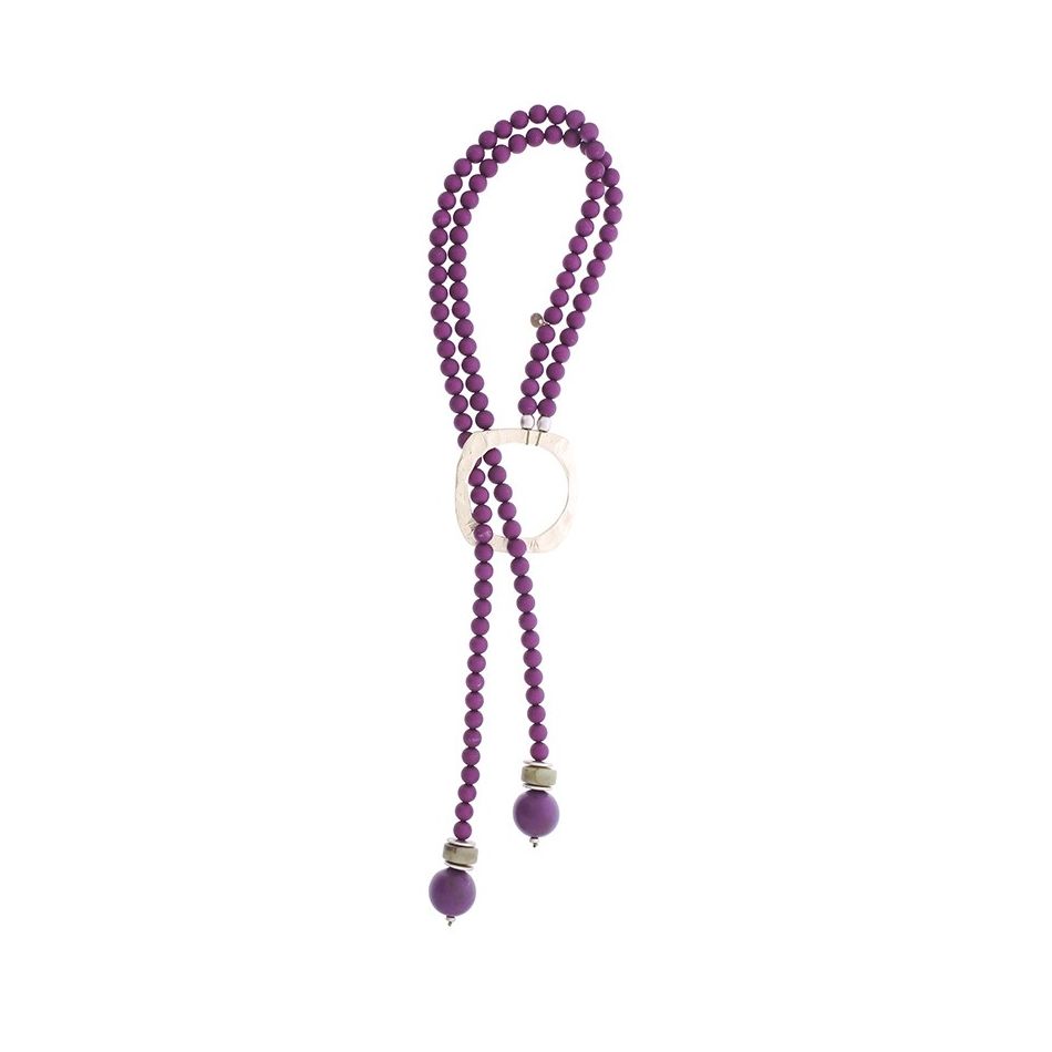 COLLAR LARGO COLGANTE DOBLE TIRA