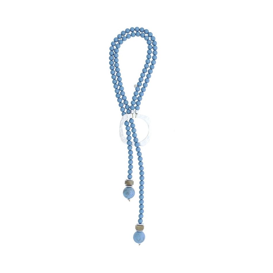 COLLAR LARGO COLGANTE DOBLE TIRA