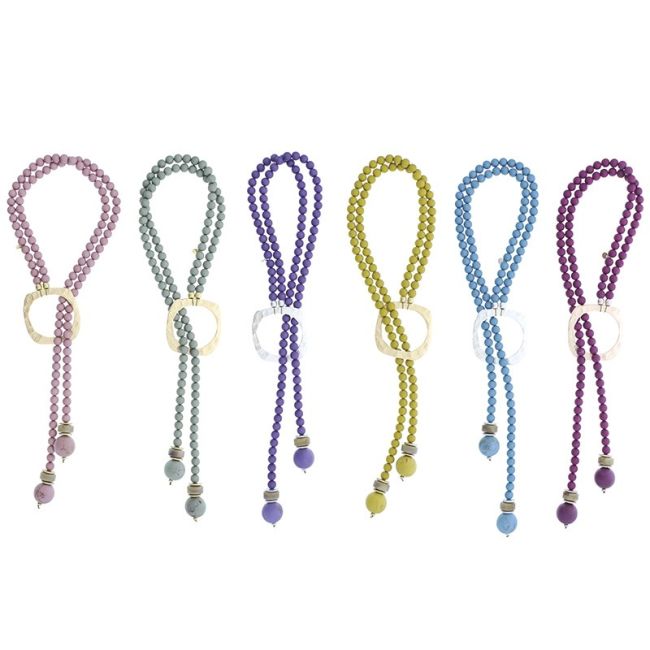 COLLAR LARGO COLGANTE DOBLE TIRA