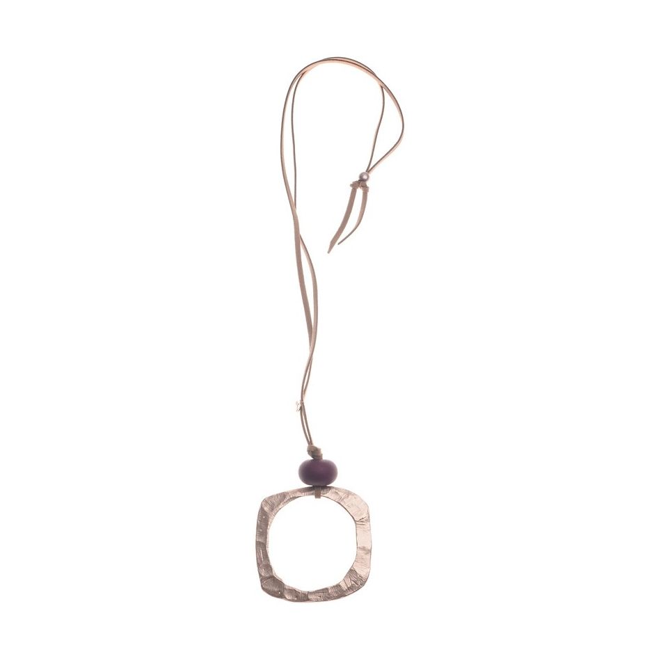 COLLAR LARGO COLGANTE METAL