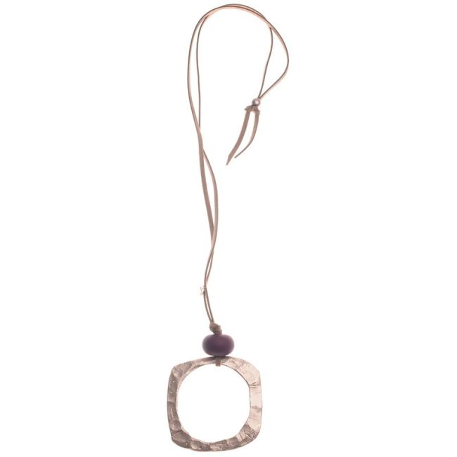 COLLAR LARGO COLGANTE METAL