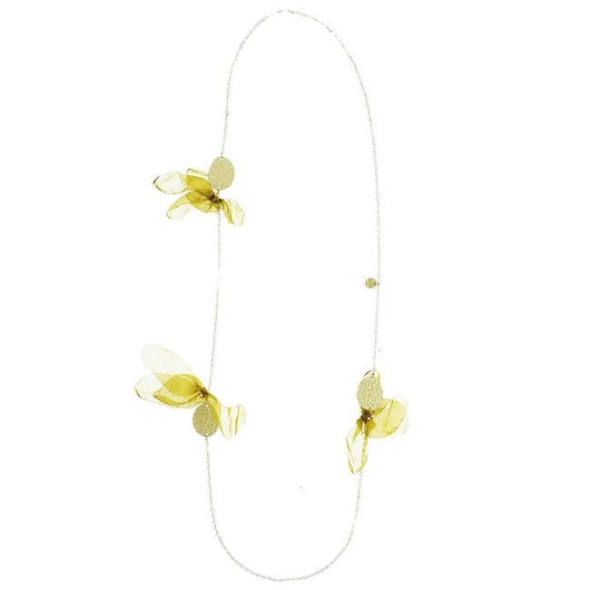 LONG NECKLACE RINGS MEDALS FACETED CRYSTALS FABRIC FLOWERS