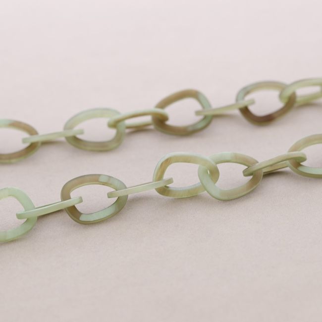 LONG RESIN LINK NECKLACE
