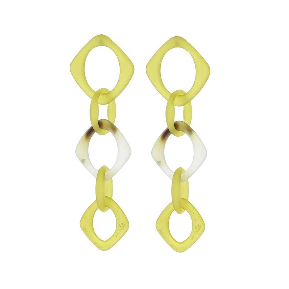 RESIN LINK EARRINGS