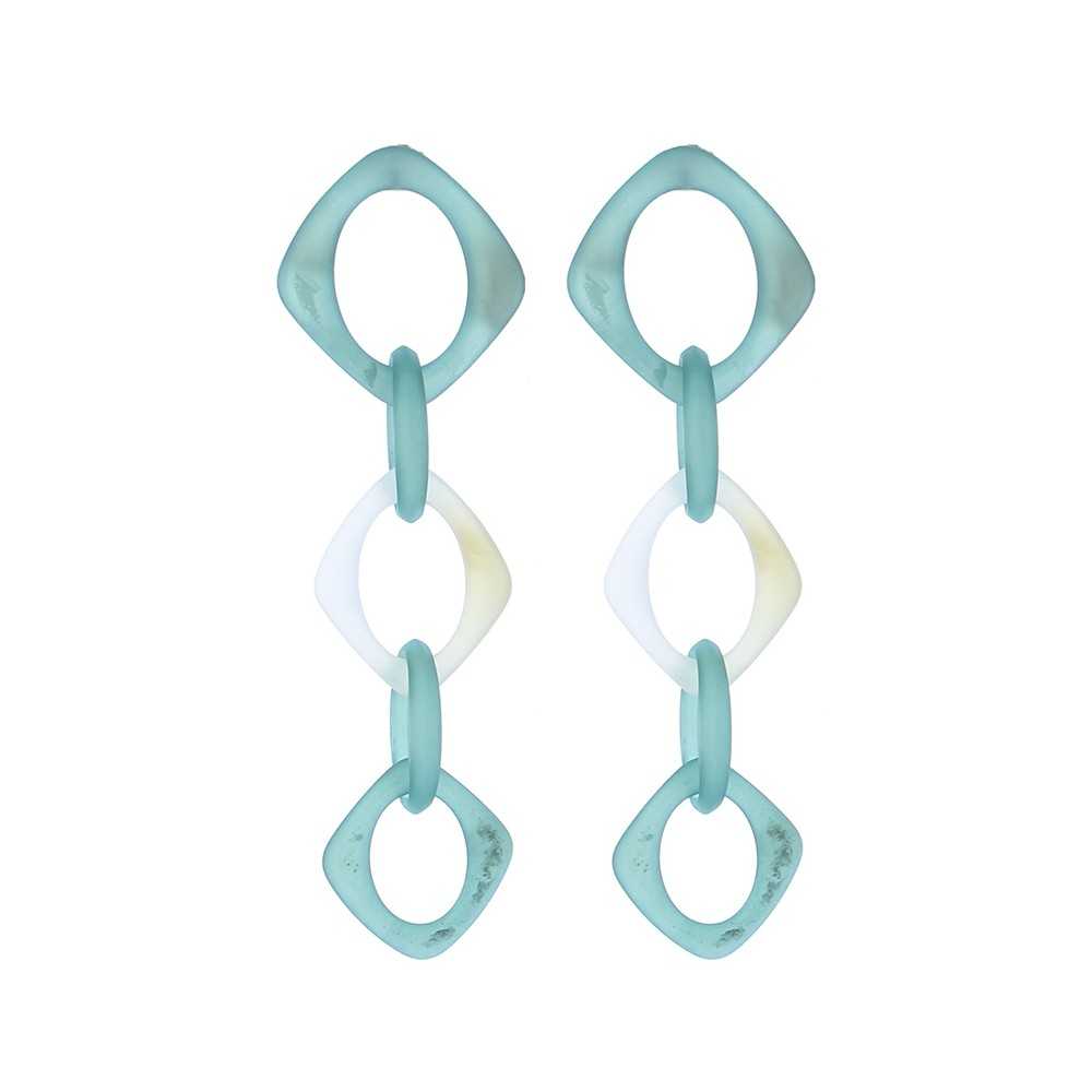 RESIN LINK EARRINGS