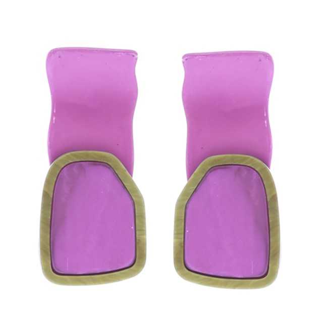 RESIN SHAPED EARRINGS