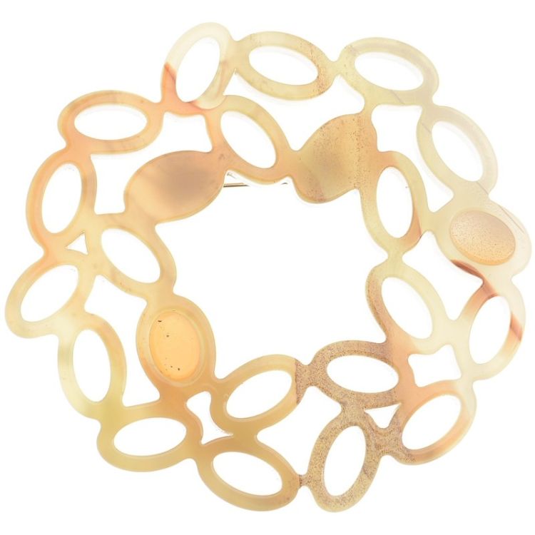 IRREGULAR RESIN RING BROOCH