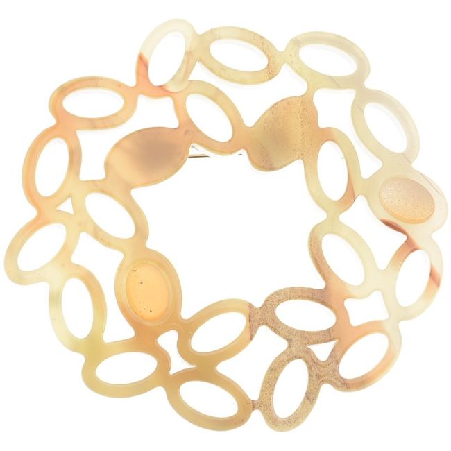 IRREGULAR RESIN RING BROOCH