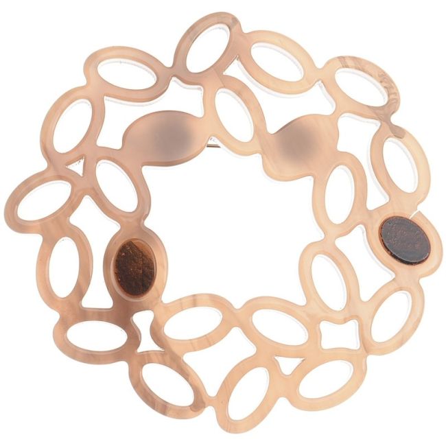 BROCHE ANILLA IRREGULAR RESINA