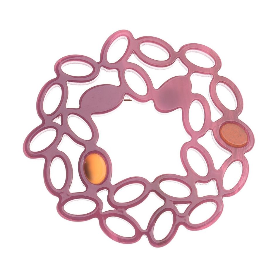 BROCHE ANILLA IRREGULAR RESINA
