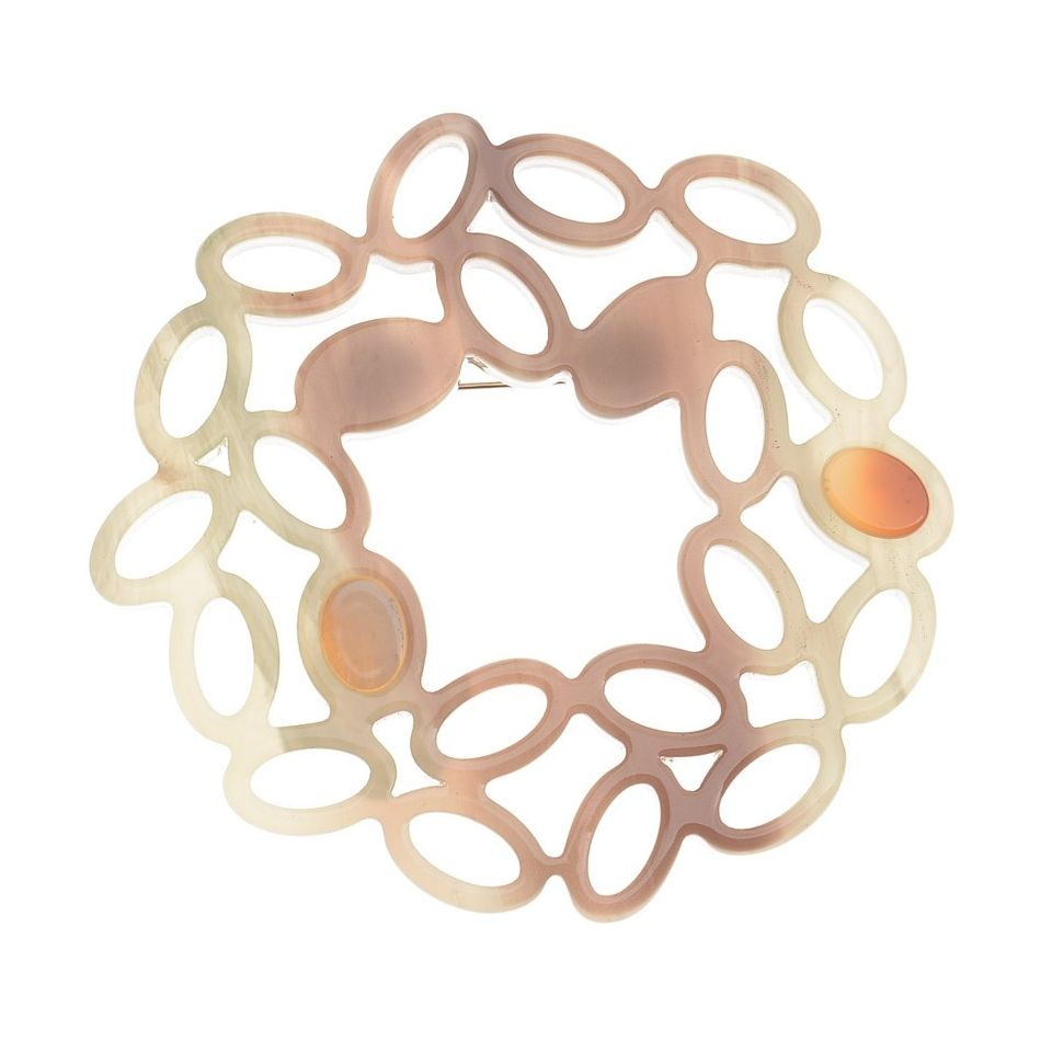 IRREGULAR RESIN RING BROOCH