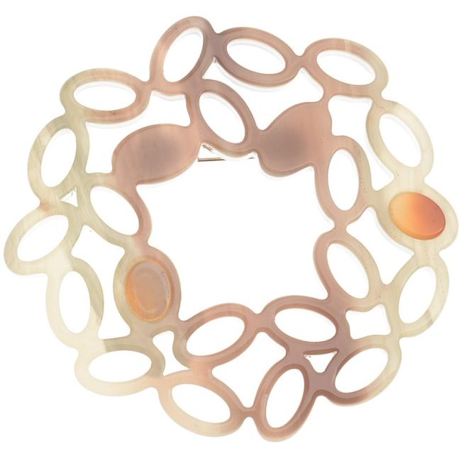 IRREGULAR RESIN RING BROOCH