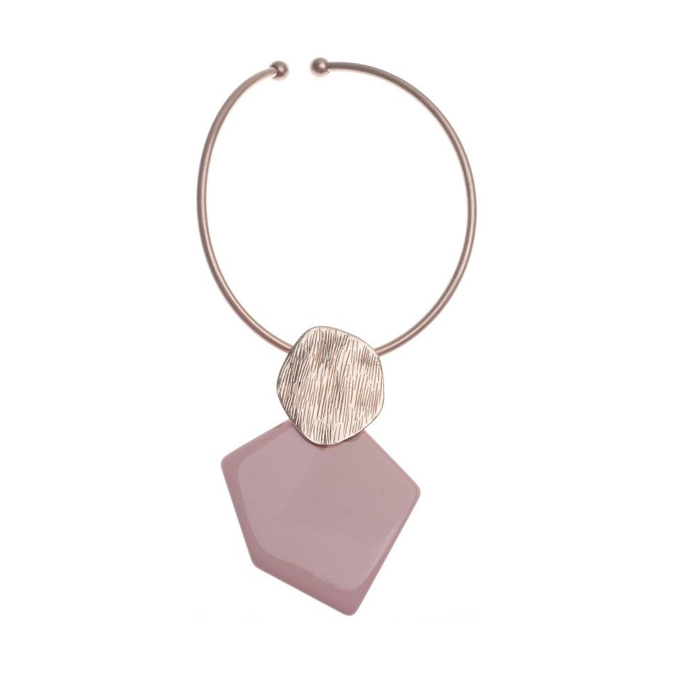 METAL RESIN PENDANT SHORT NECKLACE