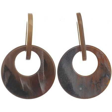 GEOMETRIC SHAPE EARRINGS IN SHINY RESIN