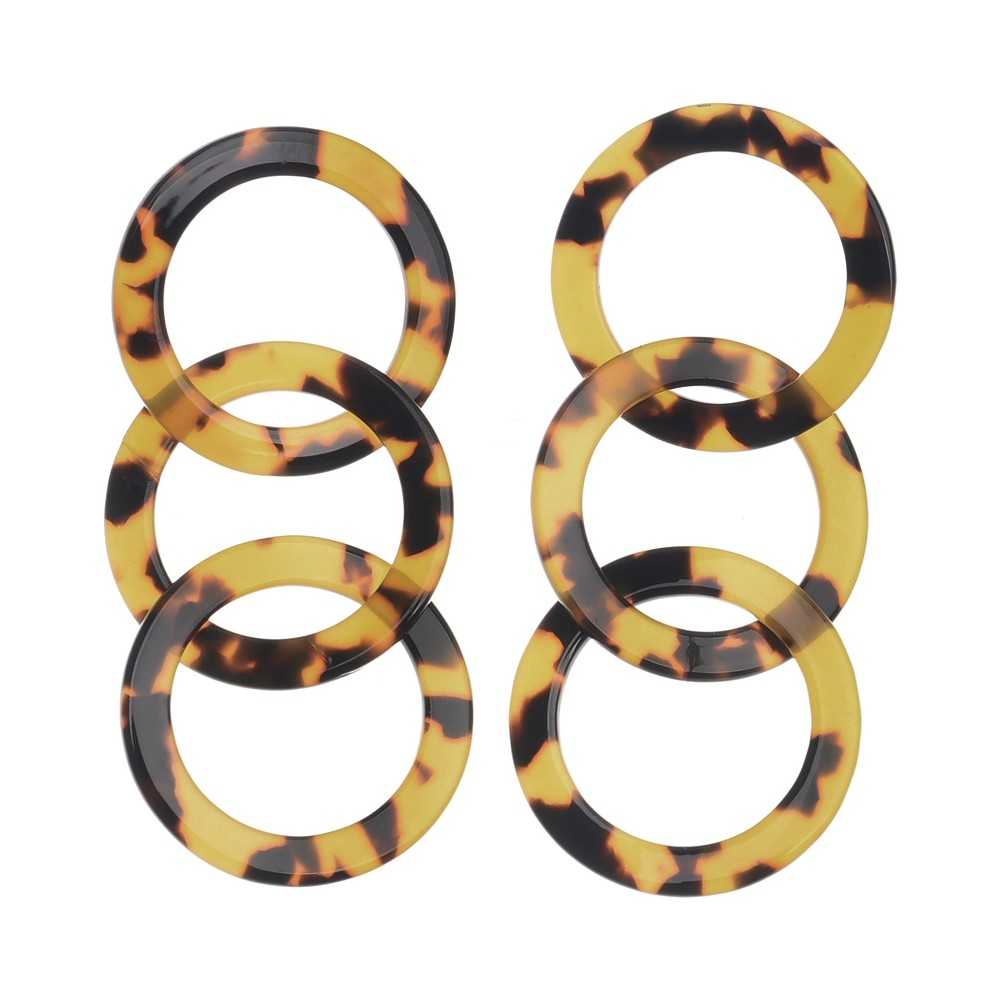 TRIPLE LINK RESIN EARRINGS