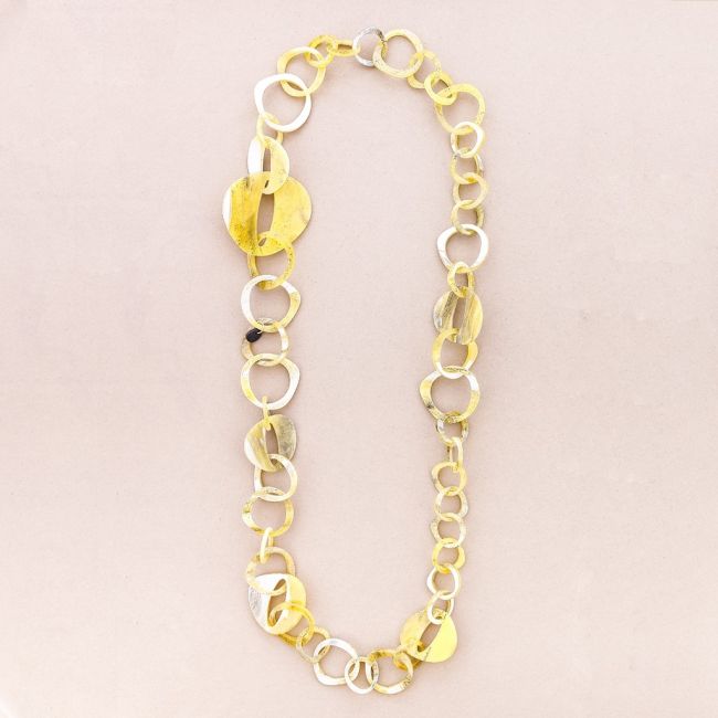 LONG RESIN LINK NECKLACE