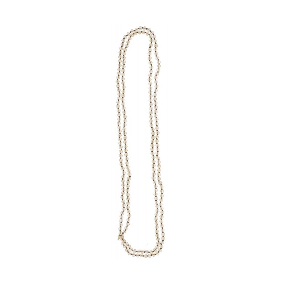LONG NECKLACE WITH FACETED RESIN BALLS 1.5M*6MM