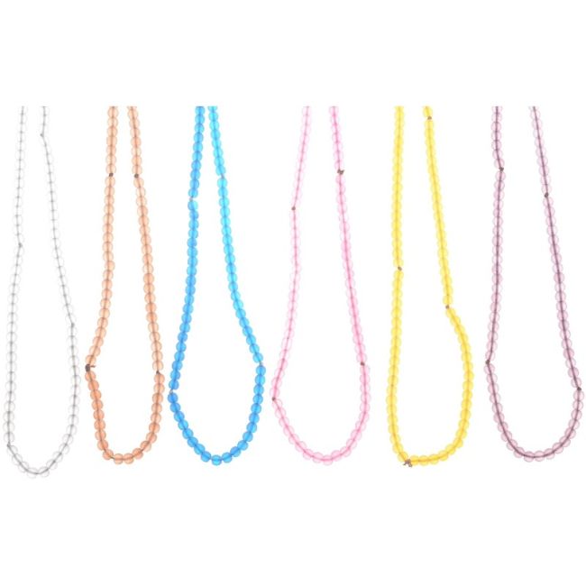 COLLAR LARGO BOLAS RESINA 1.6M*6MM