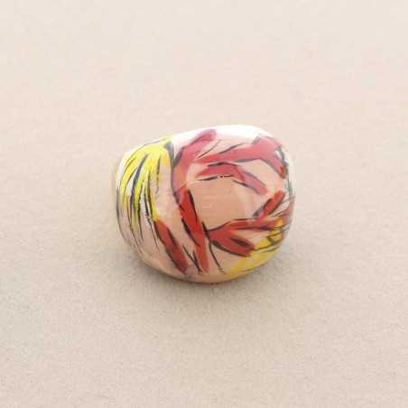 PAINTED ENAMEL METAL RING