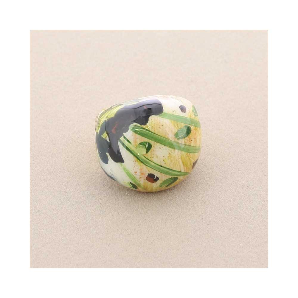 PAINTED ENAMEL METAL RING