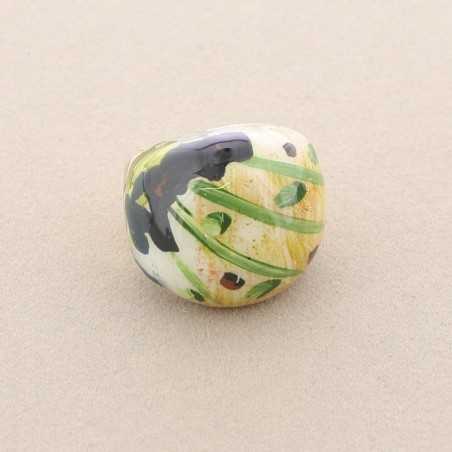 PAINTED ENAMEL METAL RING