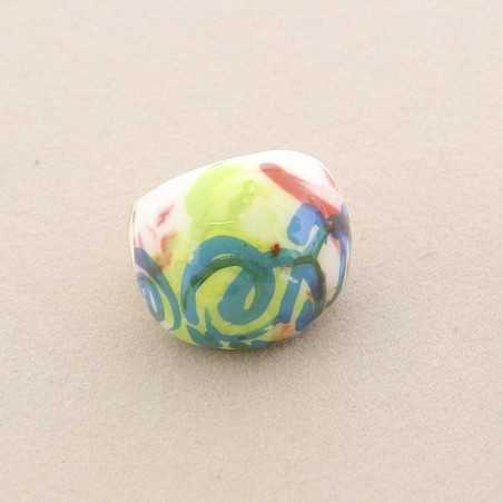 PAINTED ENAMEL METAL RING