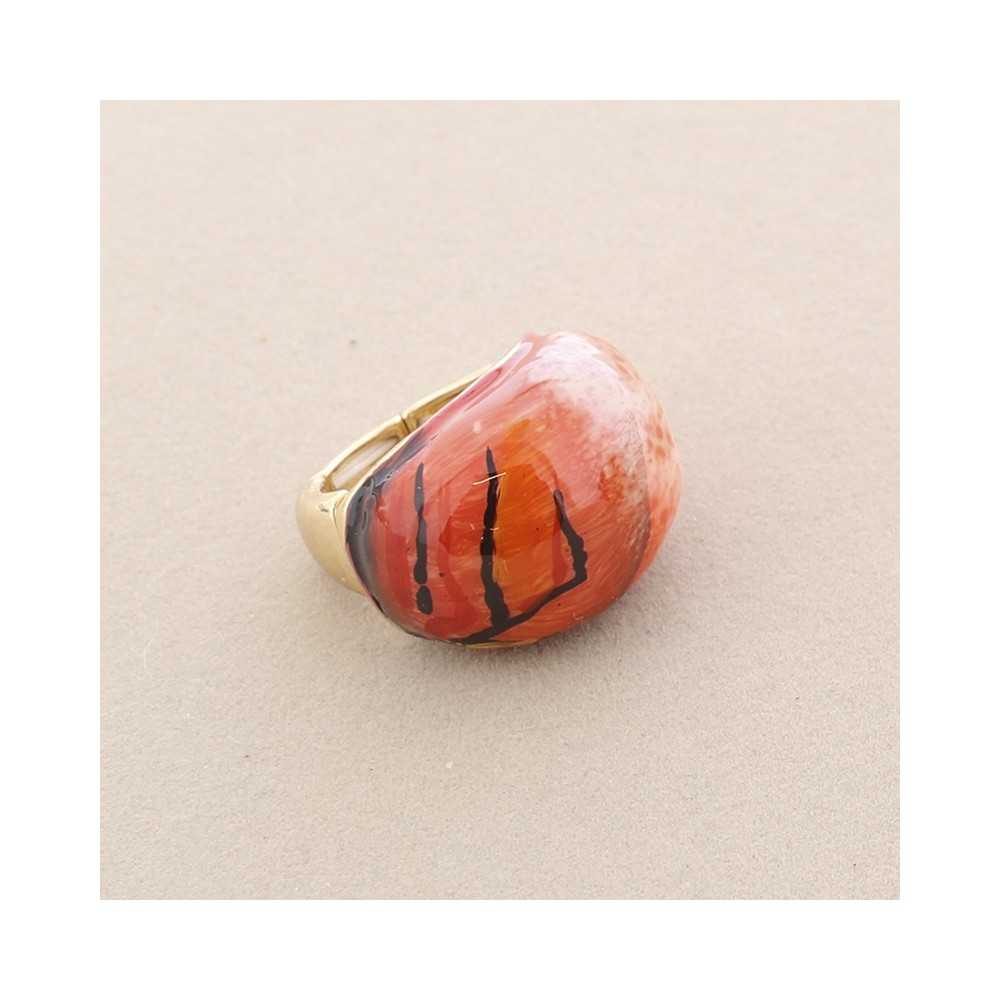 PAINTED ENAMEL METAL RING