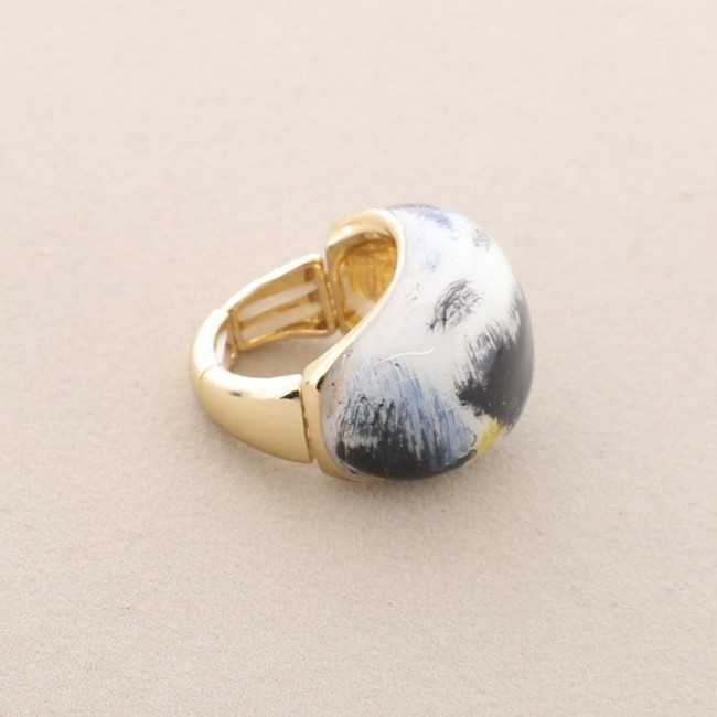 PAINTED ENAMEL METAL RING