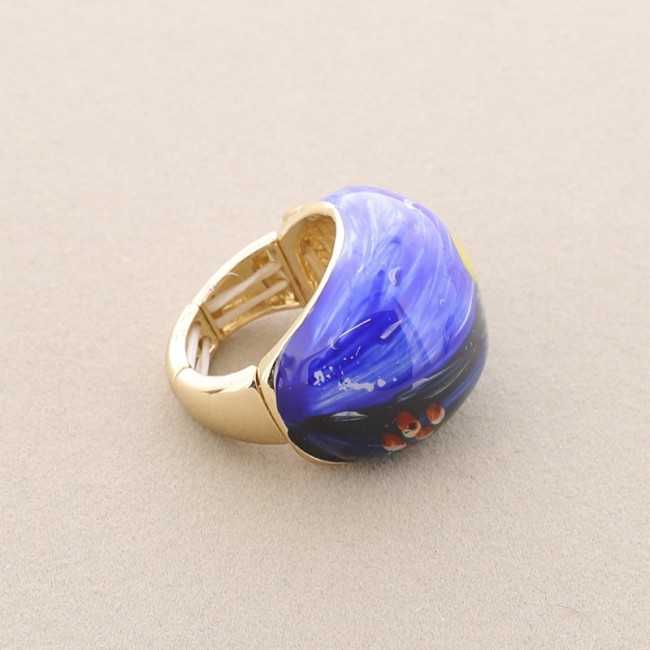 PAINTED ENAMEL METAL RING