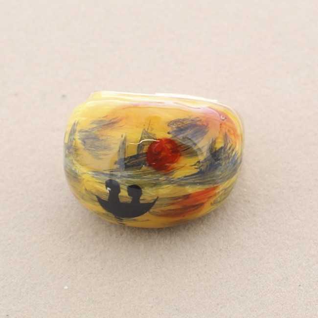 PAINTED ENAMEL METAL RING