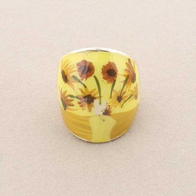 PAINTED ENAMEL METAL RING