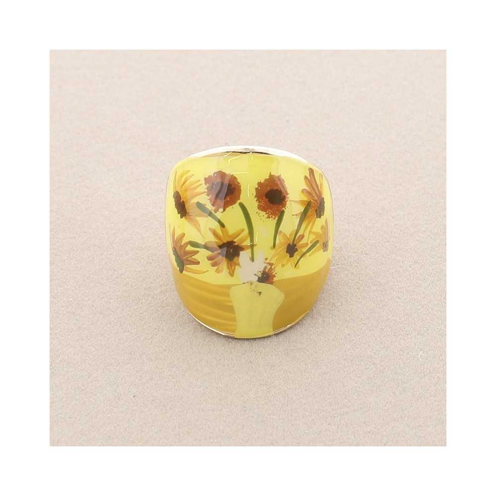 PAINTED ENAMEL METAL RING