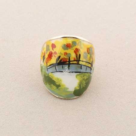 PAINTED ENAMEL METAL RING