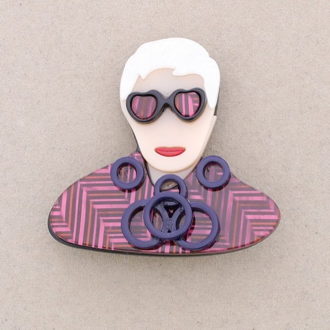 RESIN CHARACTER BROOCH