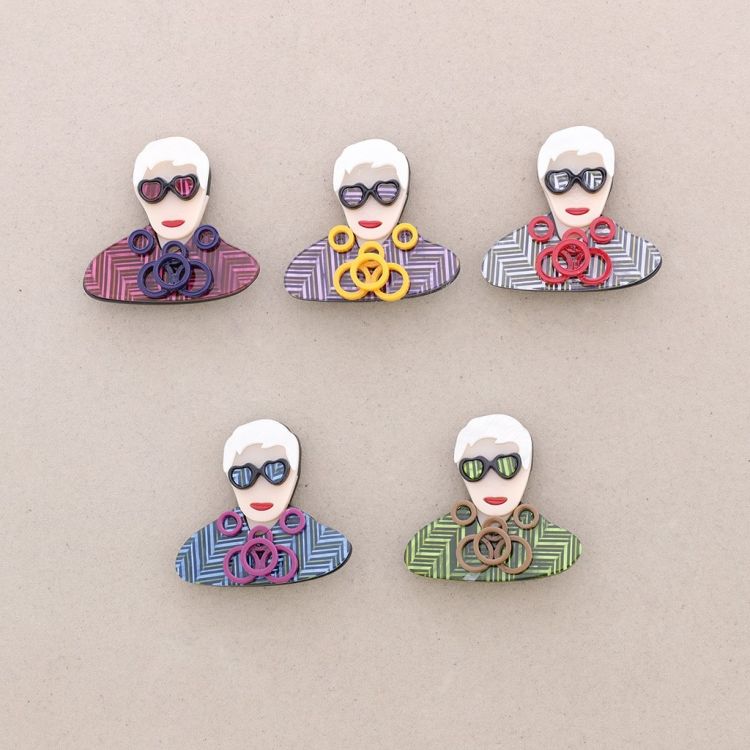 RESIN CHARACTER BROOCH 2