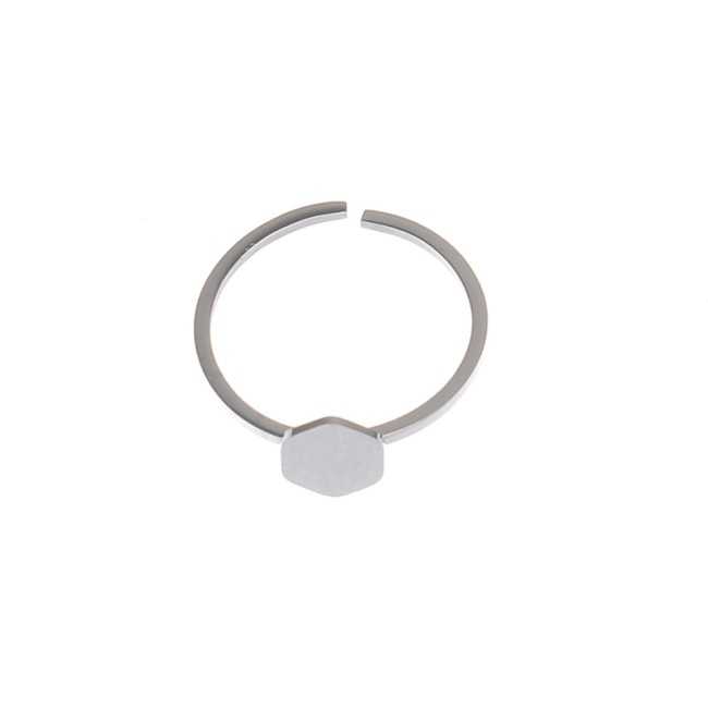 HEXAGONAL OPEN STEEL RING