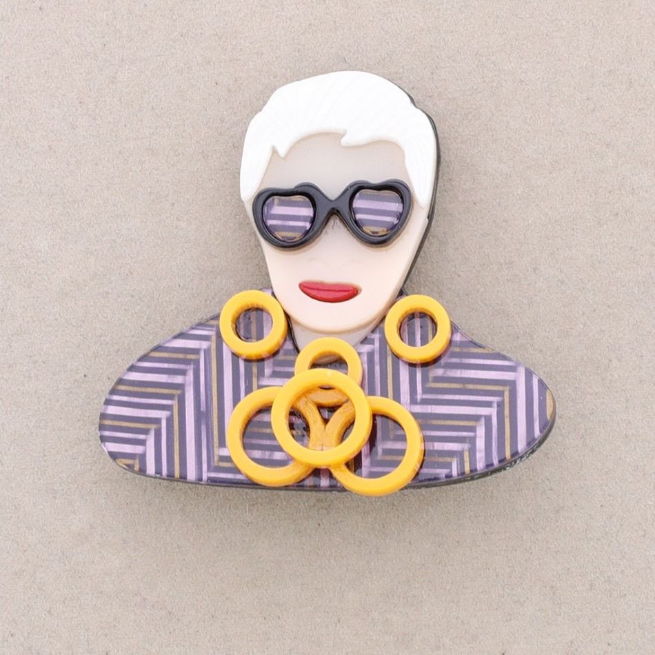 RESIN CHARACTER BROOCH