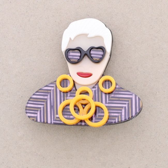 RESIN CHARACTER BROOCH