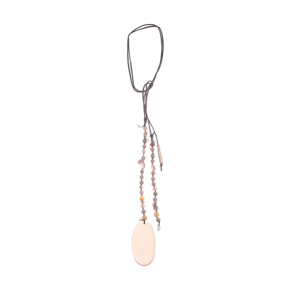 LONG NECKLACE EXTREMES METAL STONES