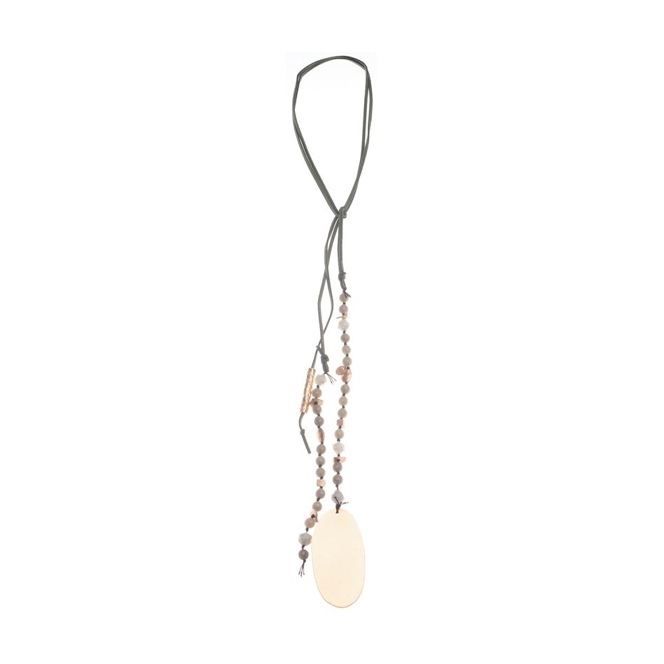 LONG NECKLACE EXTREMES METAL STONES