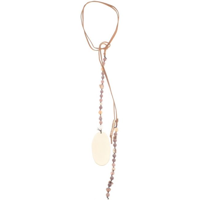 COLLAR LARGO EXTREMOS METAL PIEDRAS