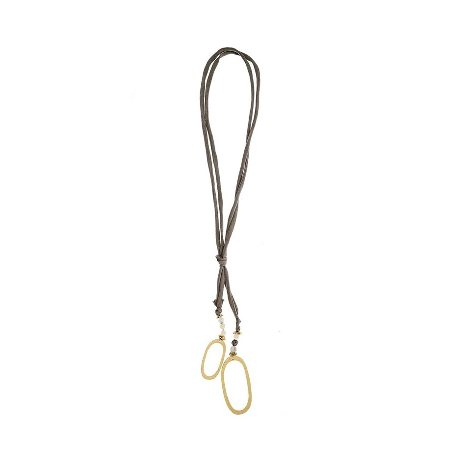 LONG NECKLACE WITH METAL RINGS