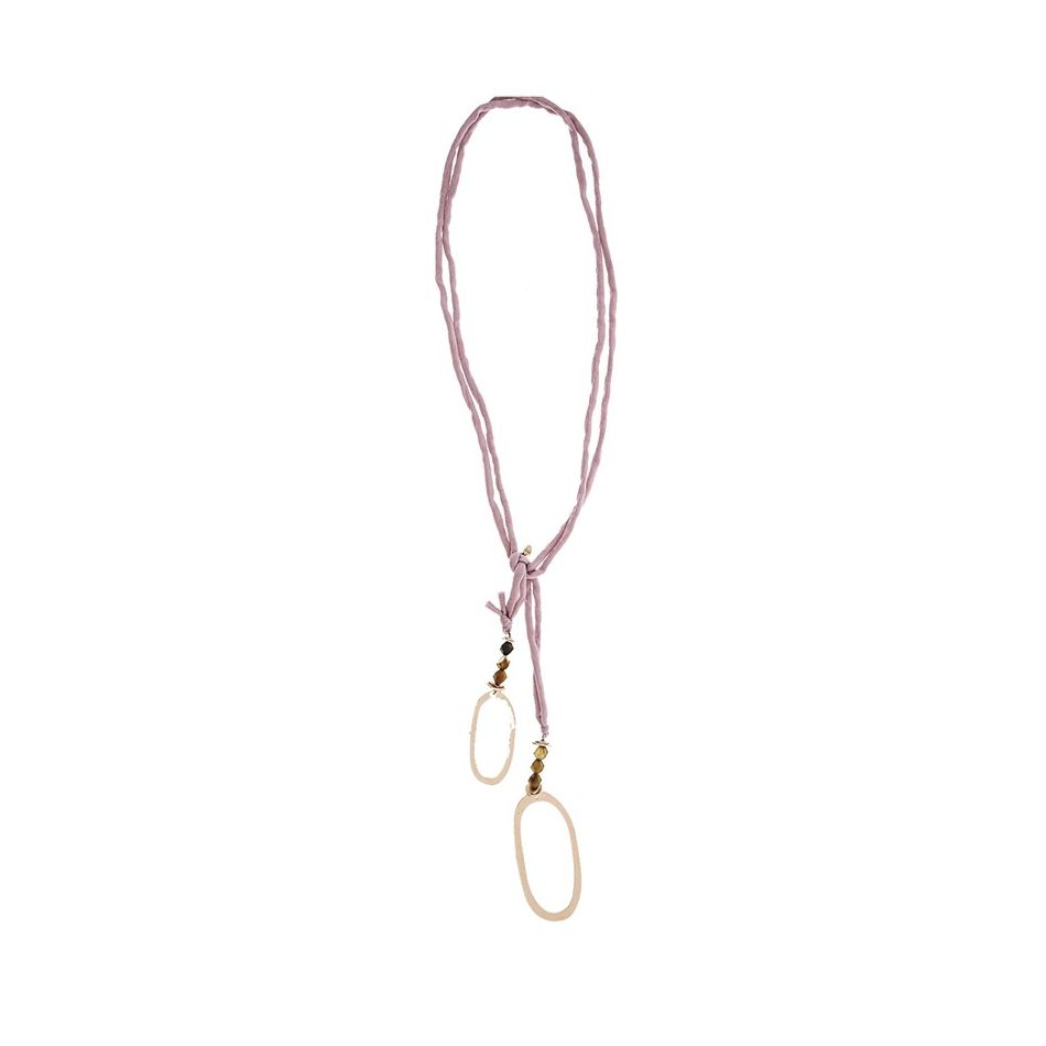 LONG NECKLACE WITH METAL RINGS