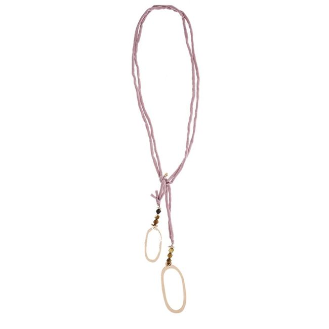 COLLAR LARGO EXTREMOS ANILLAS METAL