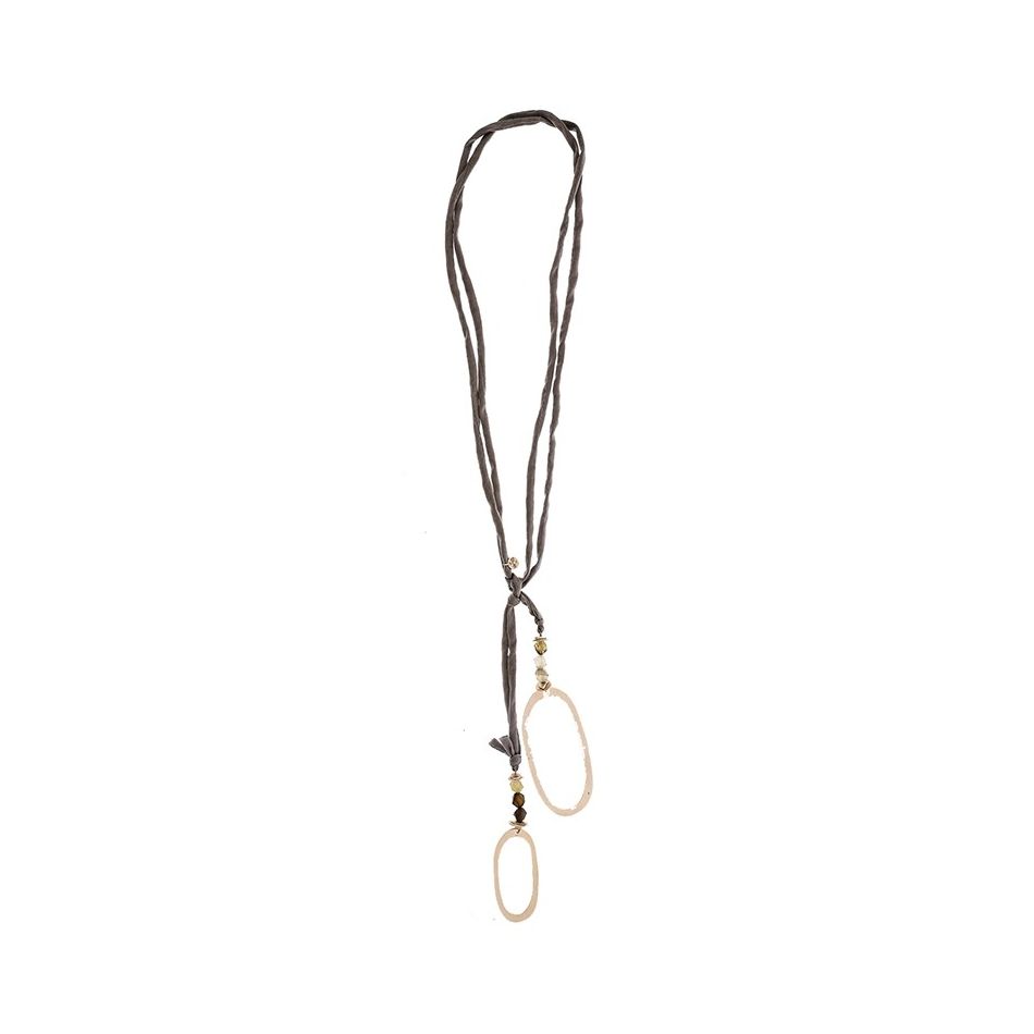 LONG NECKLACE WITH METAL RINGS