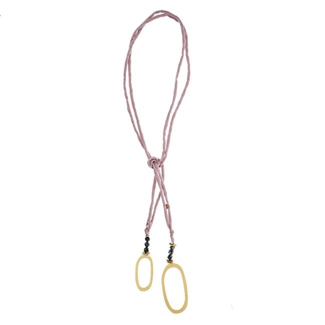 COLLAR LARGO EXTREMOS ANILLAS METAL