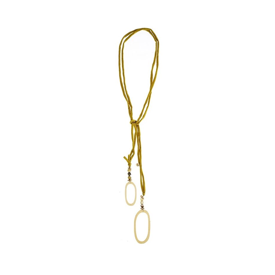 COLLAR LARGO EXTREMOS ANILLAS METAL