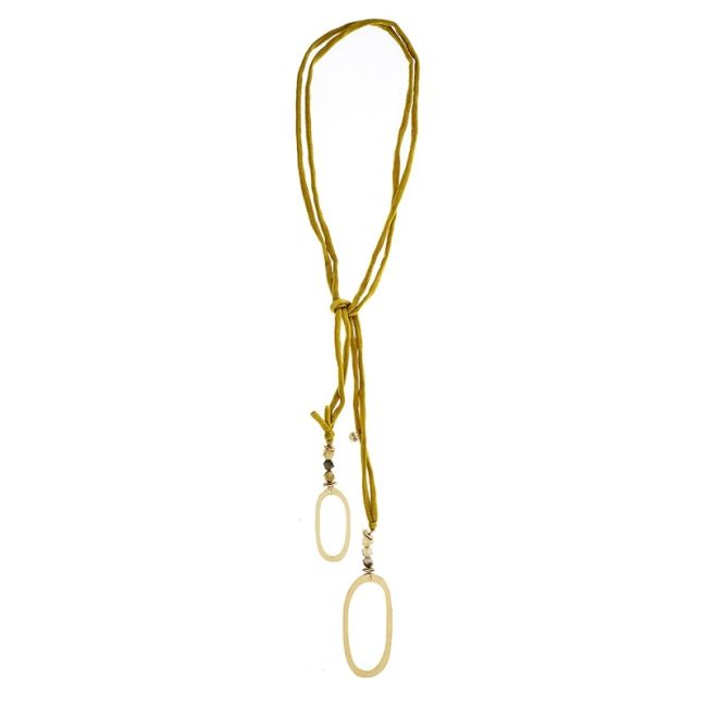 COLLAR LARGO EXTREMOS ANILLAS METAL