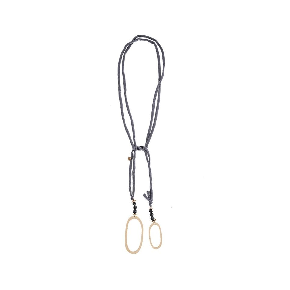 COLLAR LARGO EXTREMOS ANILLAS METAL